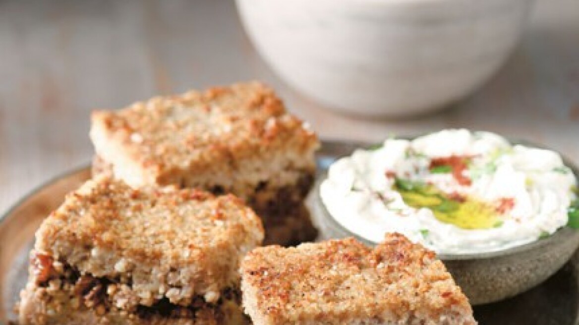Kibbeh λιβανέζικη πίτα με πλιγούρι και κιμά