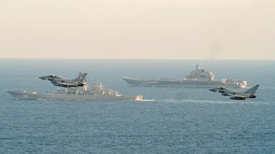 Putin’s aircraft carrier fleet passes the White Cliffs of Dover