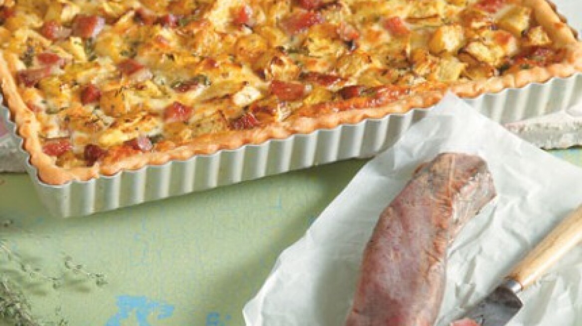 Τάρτα με κολοκύθα και νούμπουλο Κέρκυρας