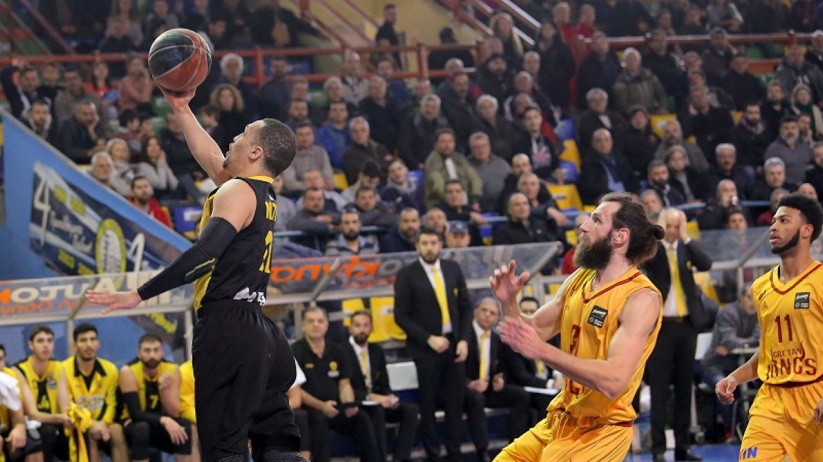 Ρέθυμνο-ΑΕΚ 72-65: Τρίτη και φαρμακερή για την Ένωση