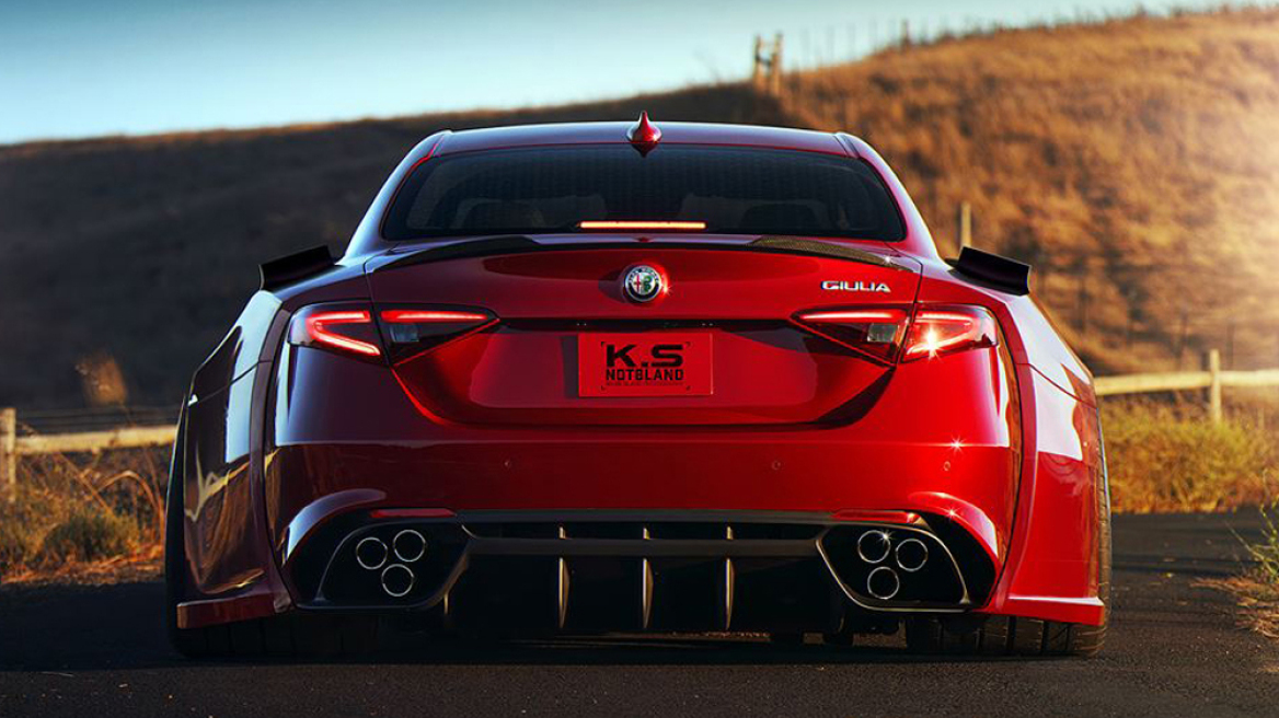 Μια Alfa Romeo Giulia «τούμπανο»