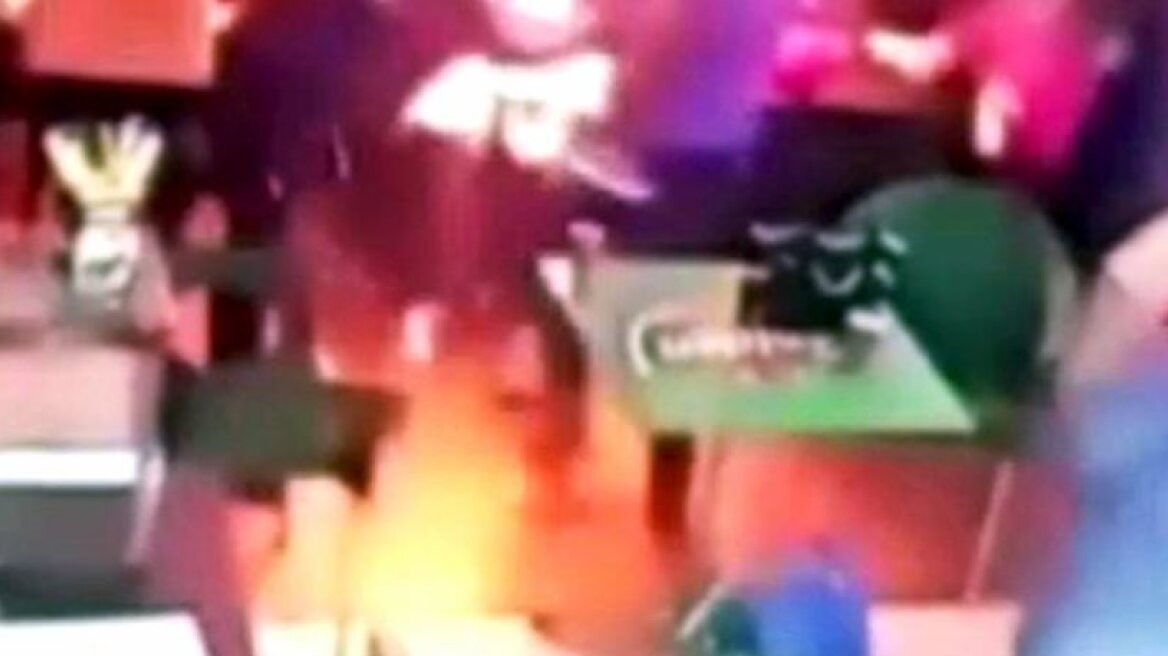 Man sets wife on fire in front of their children! (shocking video)