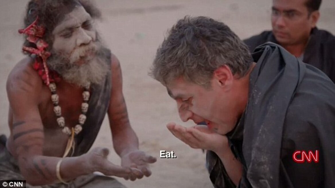 CNN presenter Reza Aslan sparks backlash after eating HUMAN BRAIN while filming Hindu cannibal sect (VIDEOS+PHOTOS)