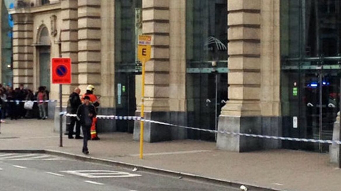 Breaking: Bomb threat in Belgian train station