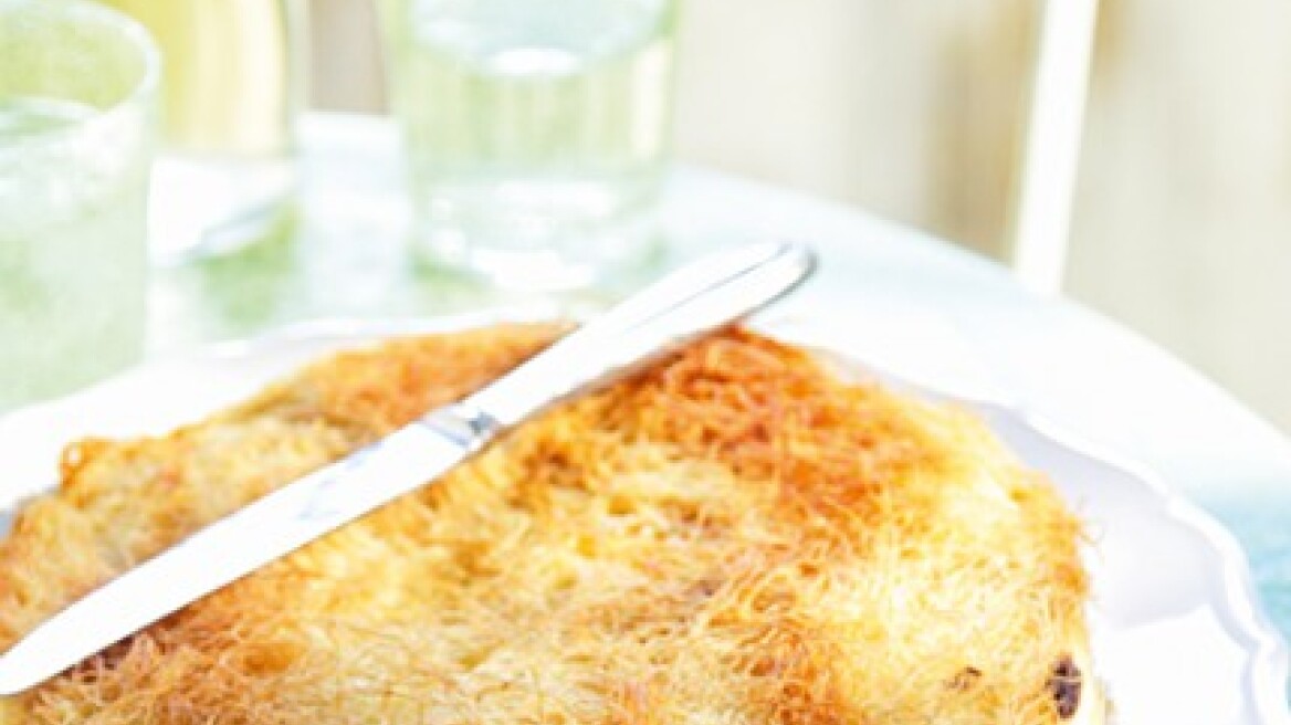 Κανταΐφι με 3 τυριά