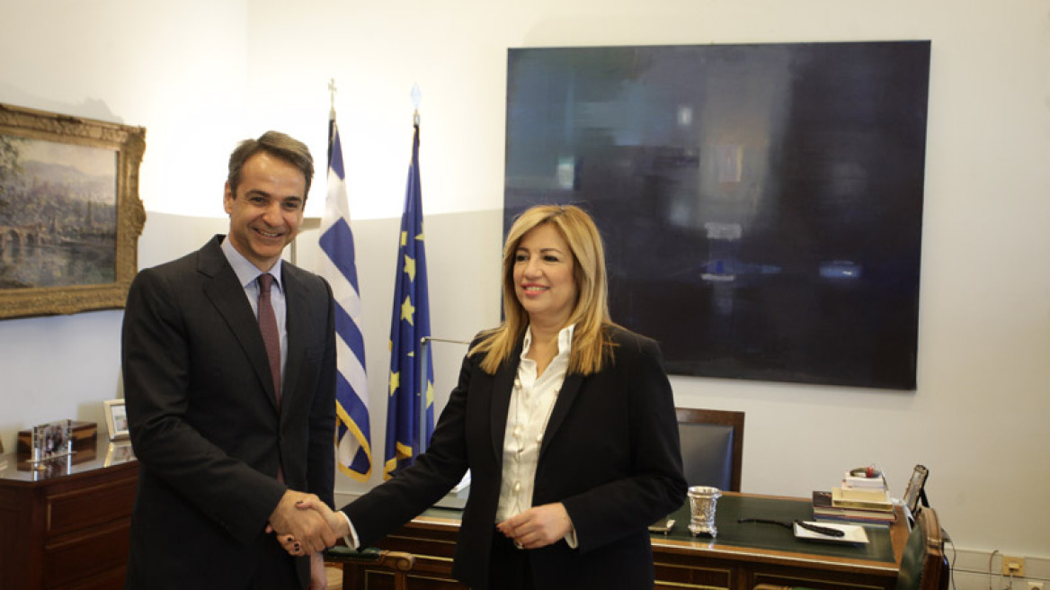 Mitsotakis’ meeting with Gennimata: they agree that Tsipras must go