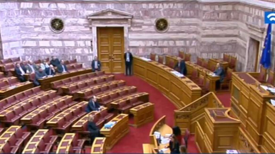 Νέο «σόου» χρυσαυγιτών στη Βουλή - Ύβρεις προς πάσα κατεύθυνση