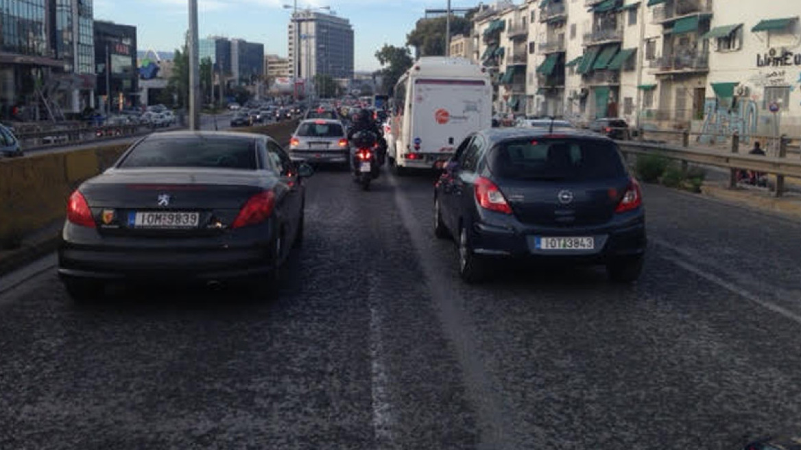 Μεγάλο μποτιλιάρισμα στην Κηφισίας