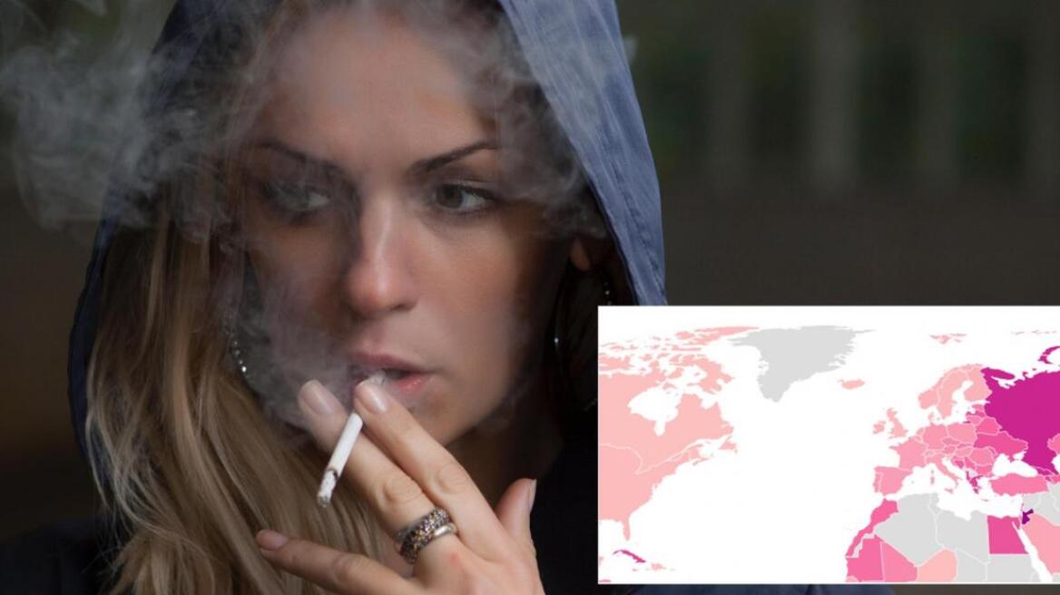 Which countries smoke the most
