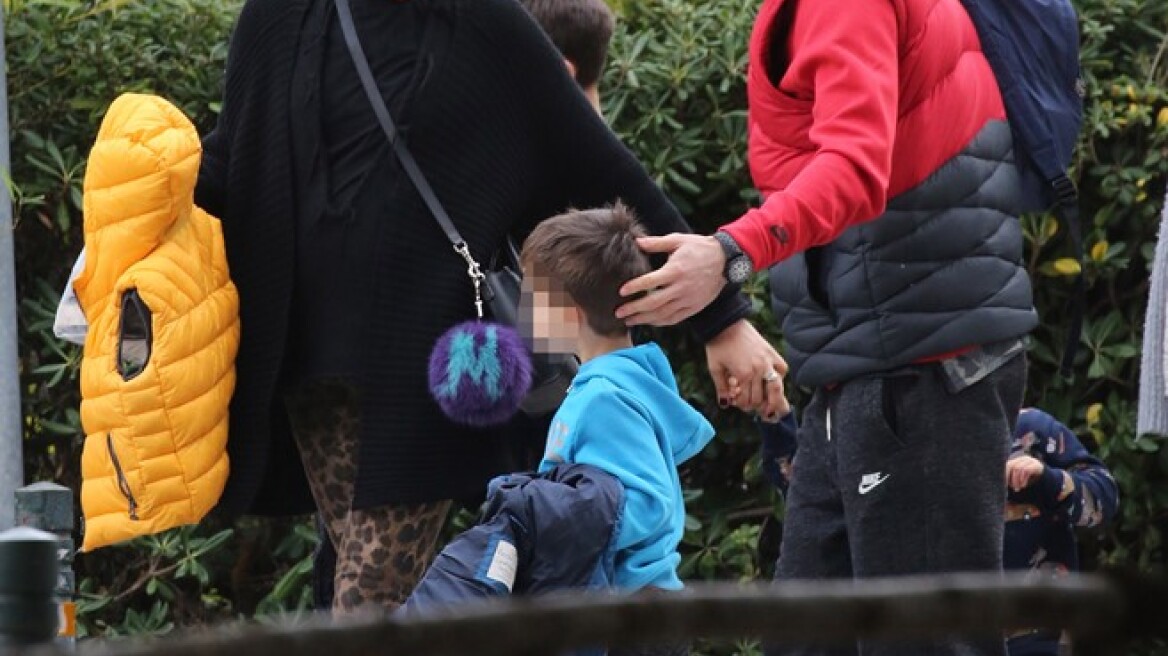 Βασίλης Σπανούλης-Ολυμπία Χοψονίδου: Η βόλτα με τα παιδιά τους και η απρόσμενη συνάντηση