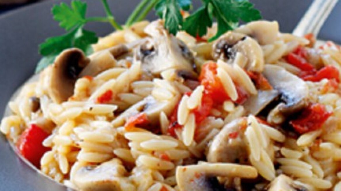 Κριθαρότο με μανιτάρια