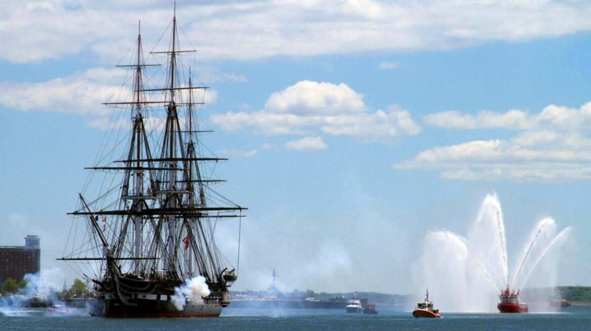 USS Constitution built in 1797 and still serving in the US Navy!