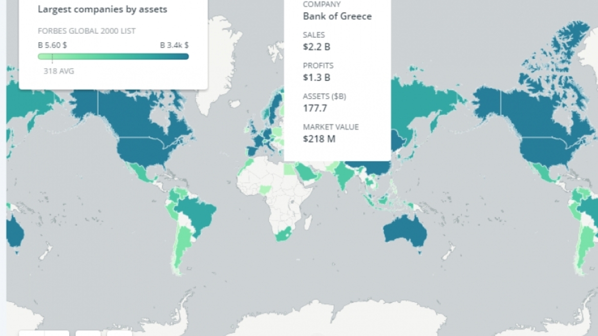 Ποια είναι η μεγαλύτερη εταιρεία σε κάθε χώρα