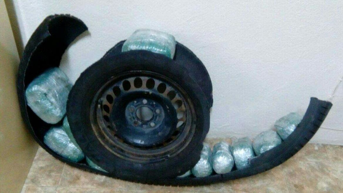 Στην ρεζέρβα έκρυβαν δέκα κιλά χασίς