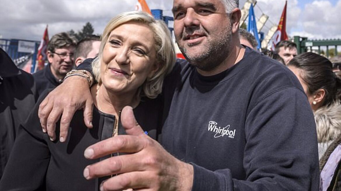 Le Pen upstages presidential rival Macron with factory visit