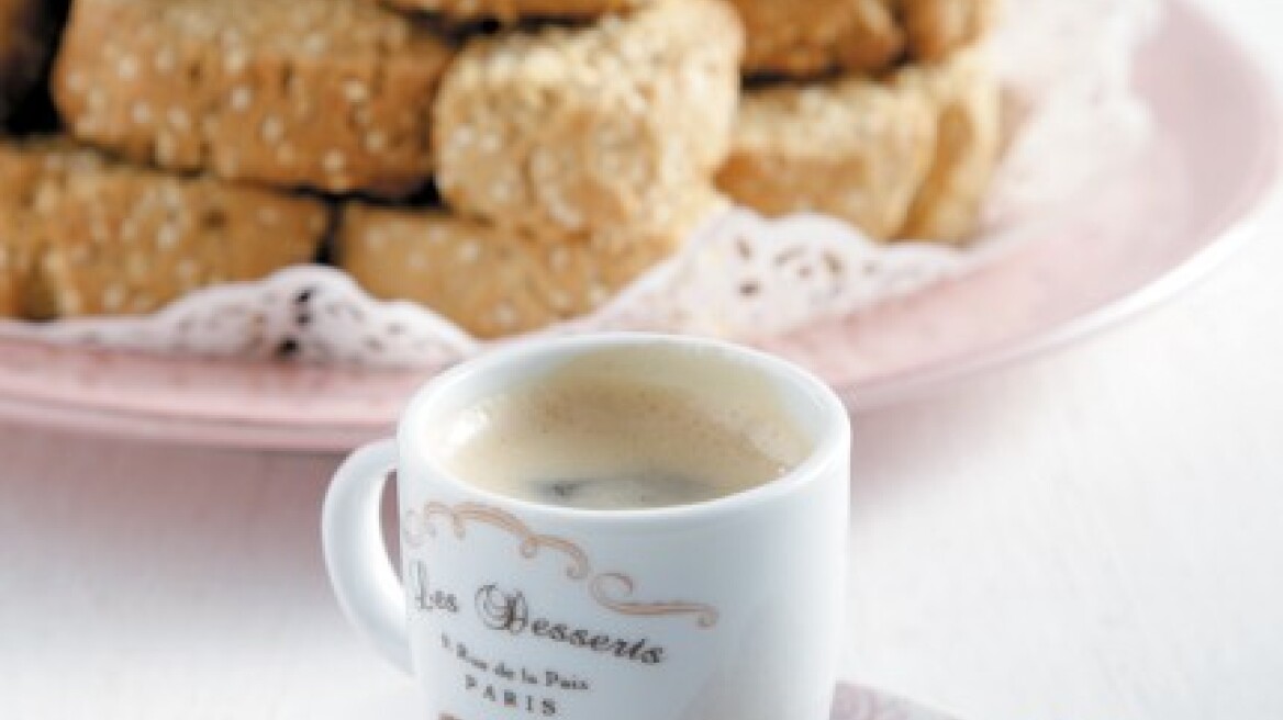 Παξιμαδάκια με γλυκάνισο, ούζο και σουσάμι