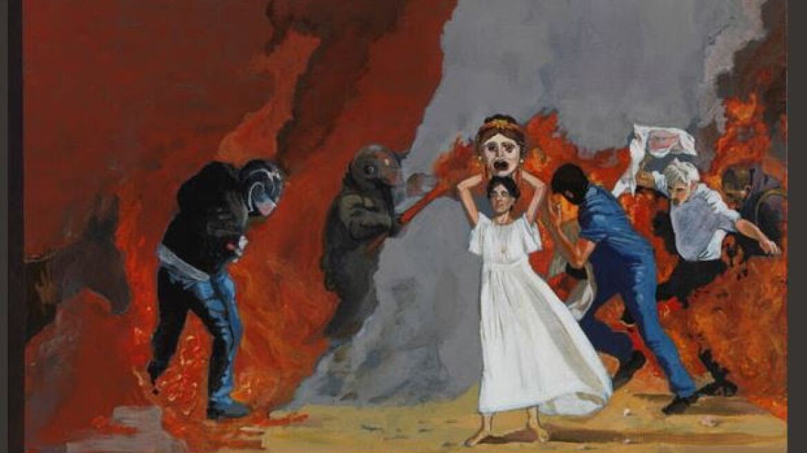 Εκδήλωση: Ο Χρήστος Χωμενίδης εν μέσω δύο πινάκων