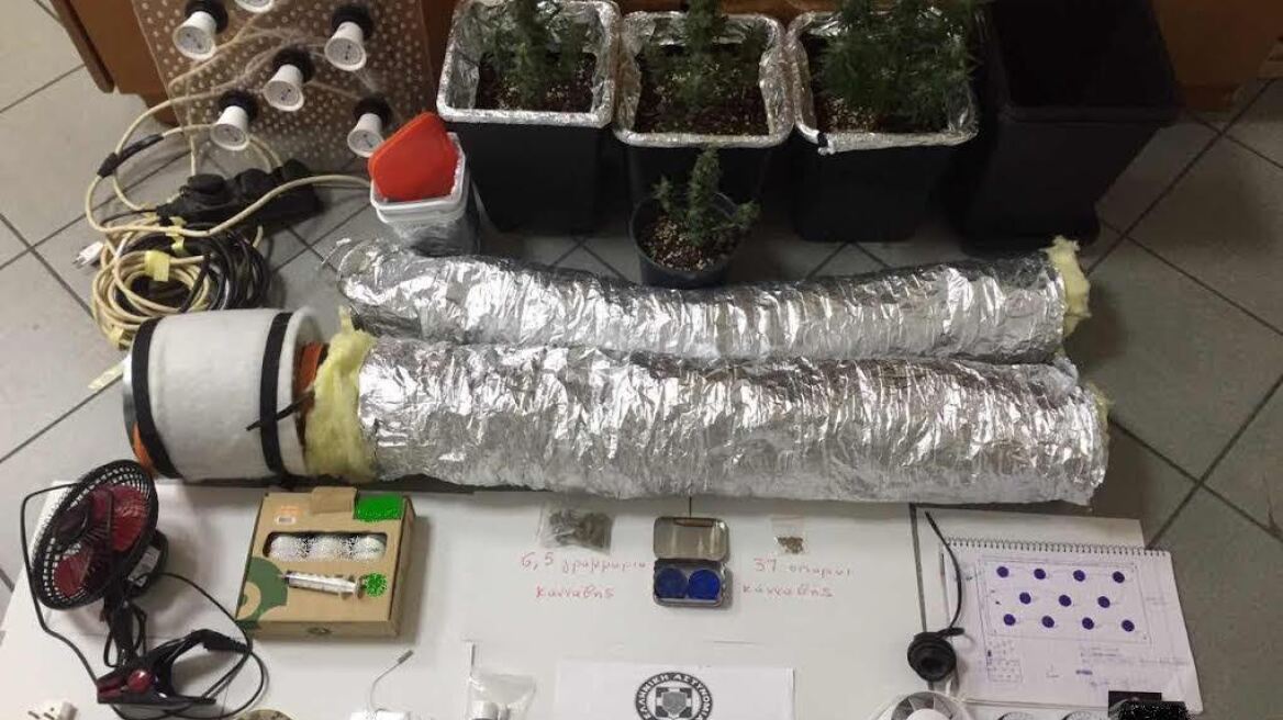 Καλλιεργούσε χασίς μέσα στη... ντουλάπα του!