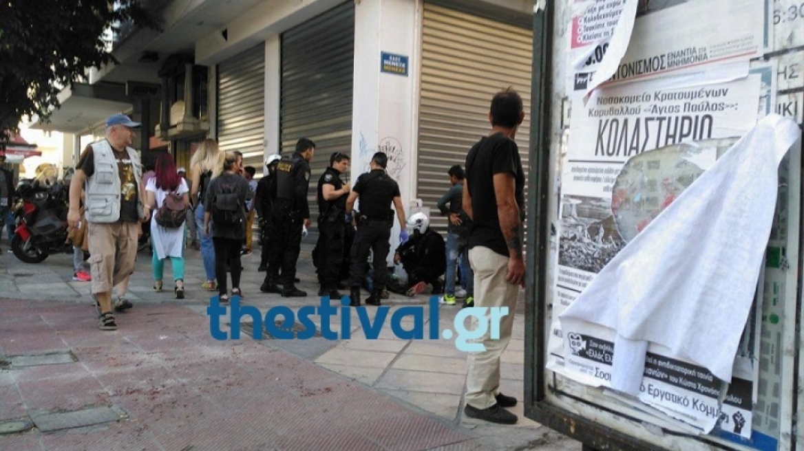 Αιματηρό επεισόδιο με μαχαίρι στο κέντρο της Θεσσαλονίκης 