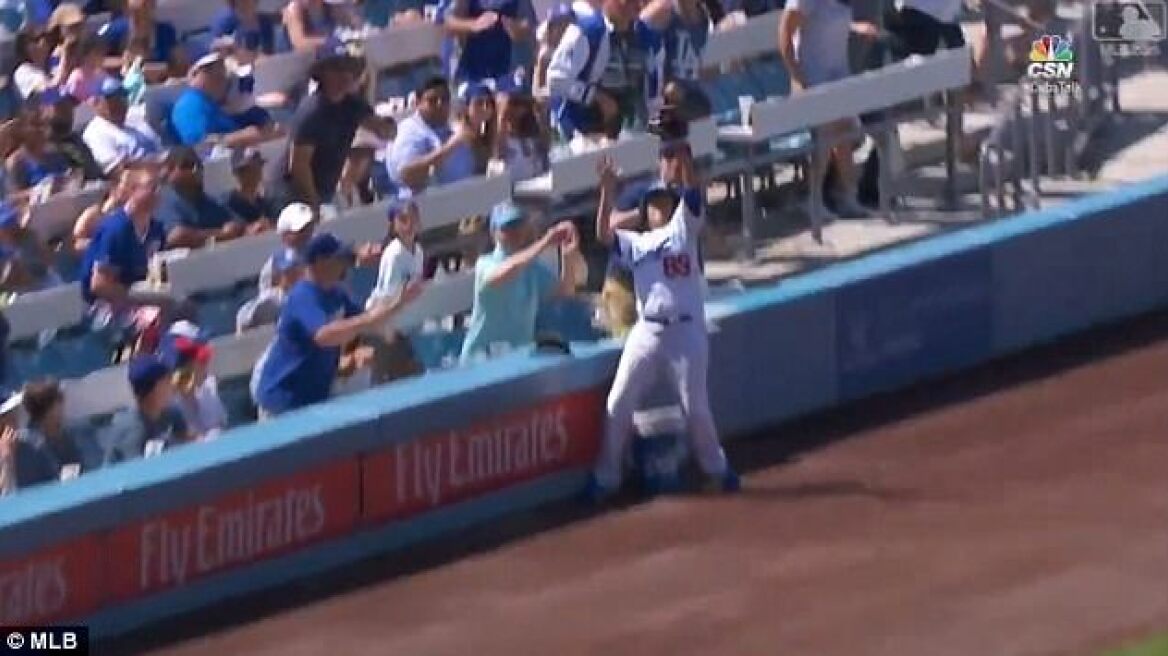 Σωτήριο το πιάσιμο για «Όσκαρ» σε αγώνα μπέιζμπολ