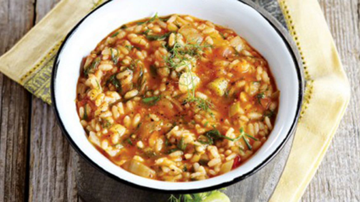 Μαραθόρυζο κοκκινιστό με άνηθο και γλυκάνισο