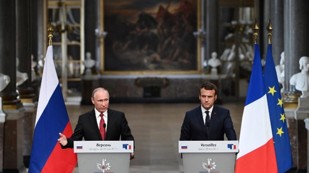 Macron attacks RT and Sputnik media during Putin visit to Paris