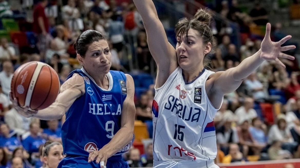 Greek women basketball team defeat Sebia 69-60 in Eurobasket