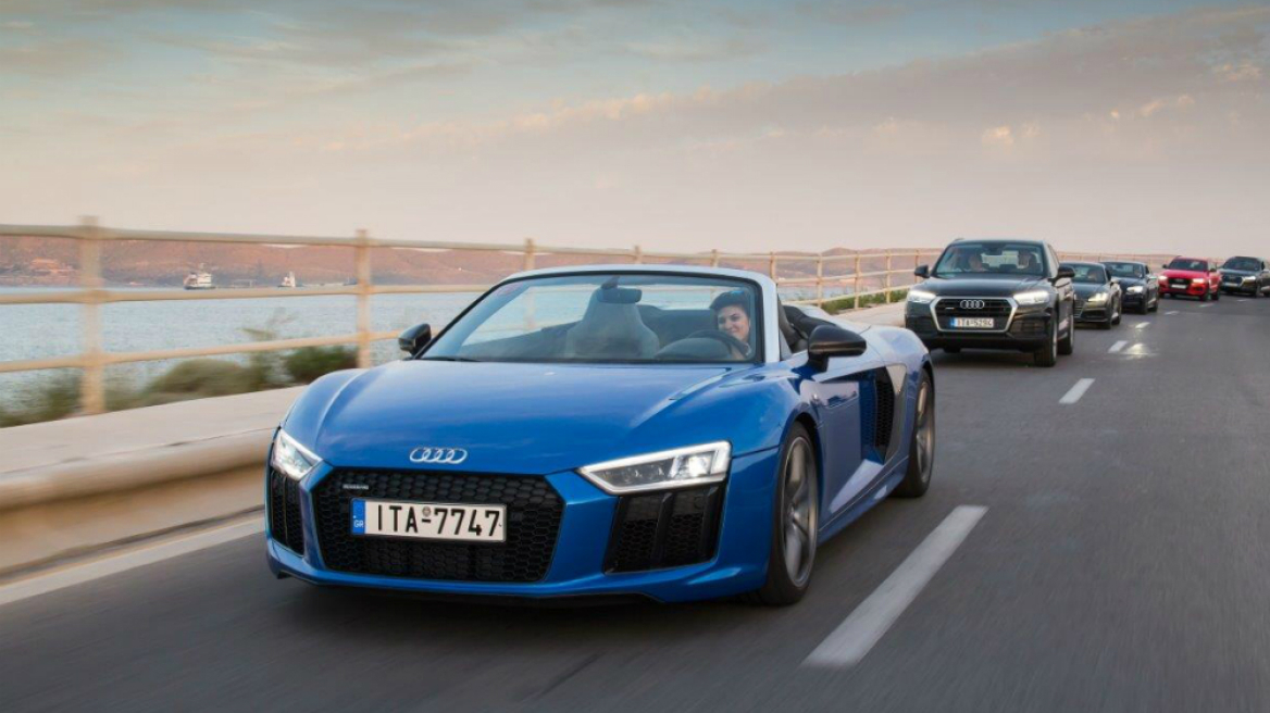 Οδηγήστε μονο σήμερα Audi R8 , TTS, S5, Q2, Q5, SQ7...