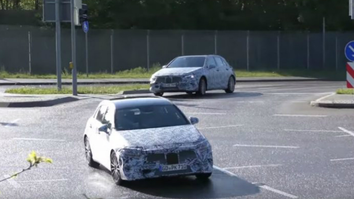H Mercedes δοκιμάζει την επόμενη A-Class (video)