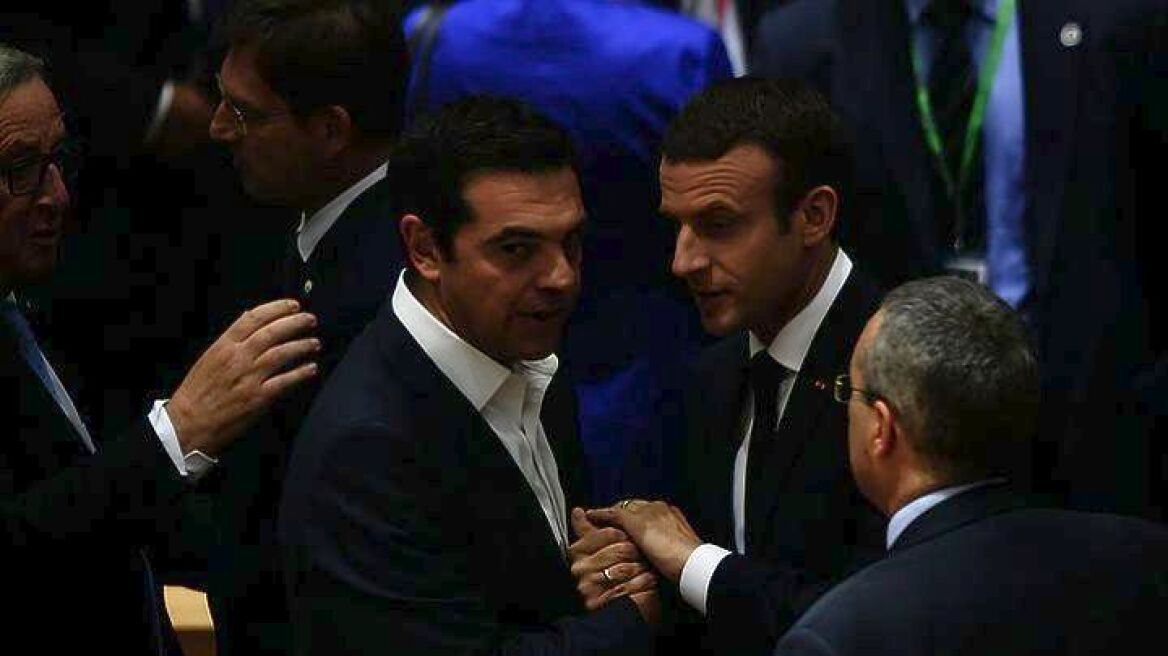 French President Macron met with the Greek PM Alexis Tsipras
