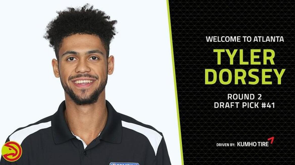 Ο Τάιλερ Ντόρσεϊ επιλέχθηκε στο ντραφτ του ΝΒΑ από τους Ατλάντα Χοκς