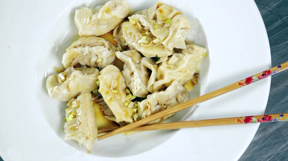 Dumplings με γέμιση κοτόπουλο