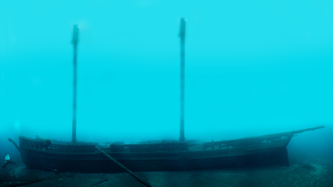 The “Defiance” is remarkably preserved with intact deck hardware & cabins, masts still standing! (Amazing PHOTOS)