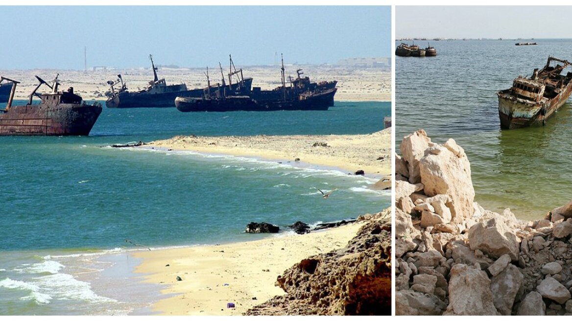 The port of Nouadhibou: World’s largest ship graveyard with over 300 rotting ships