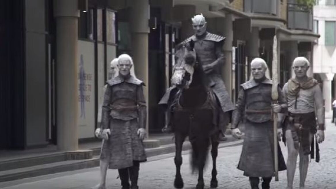 Βίντεο: Οι White Walkers του Game of Thrones στο Λονδίνο
