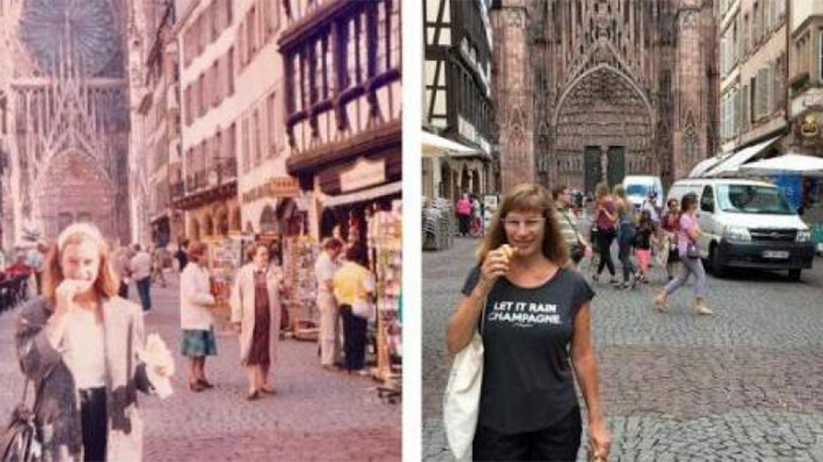 Επανέλαβε ακριβώς τις ίδιες διακοπές 30 χρόνια αργότερα!