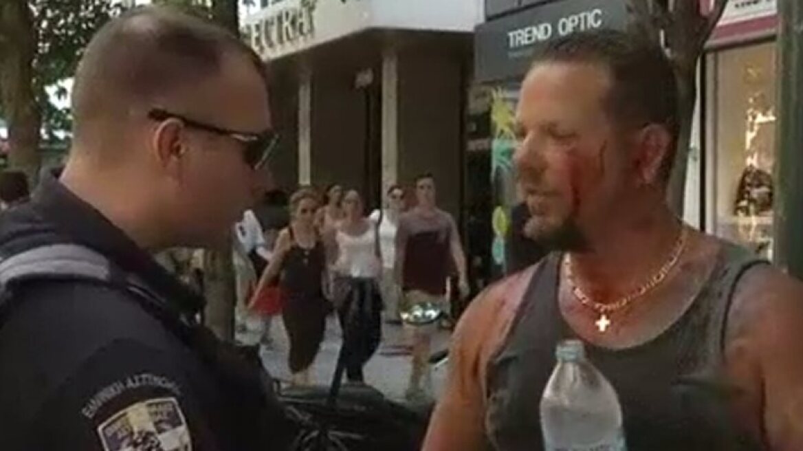 Greek-Australian tourist beaten by leftists in Athens on camera (video)