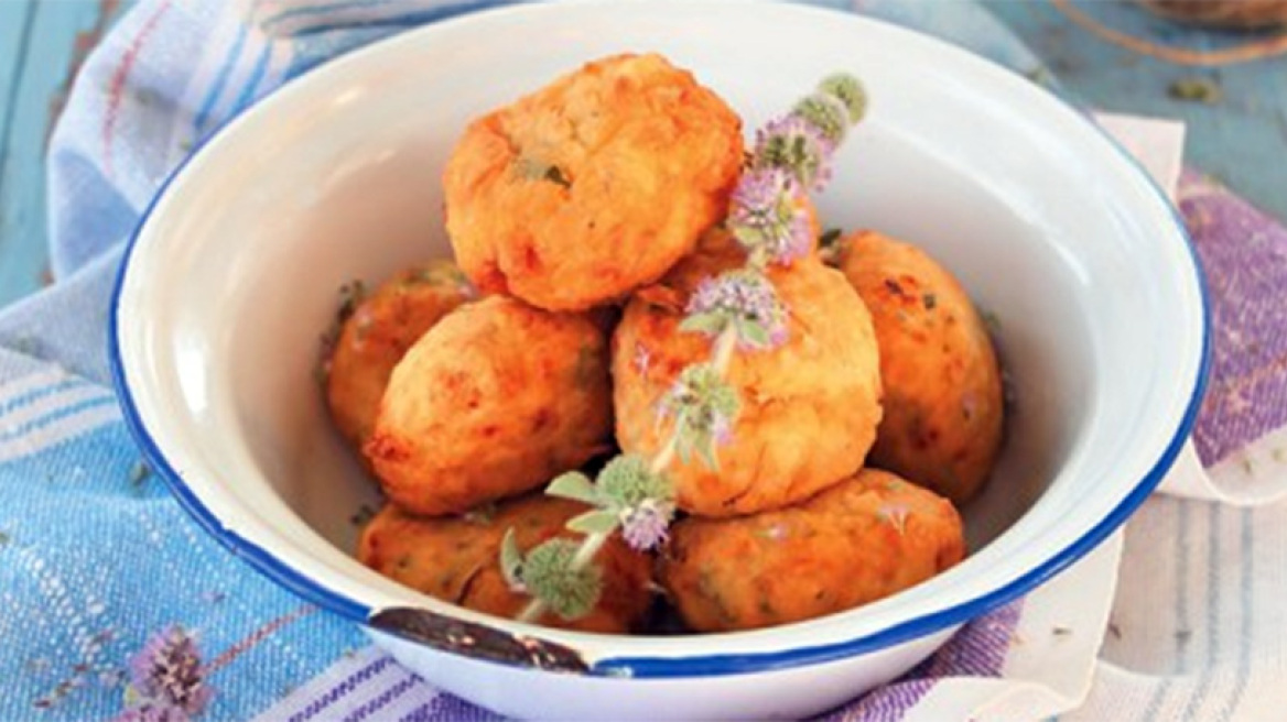 Πατατοκεφτέδες με φλισκούνι