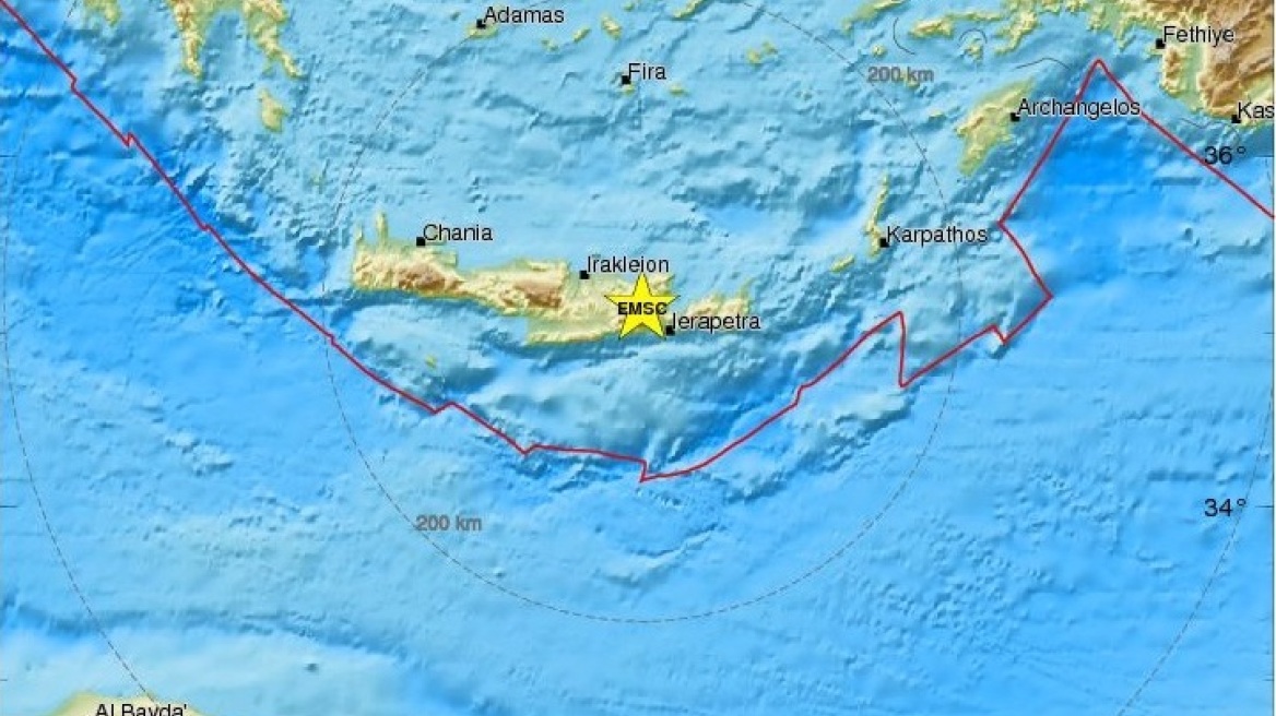 Δεν αφήνει ούτε την Κρήτη ο Εγκέλαδος: Νέος σεισμός 4 Ρίχτερ