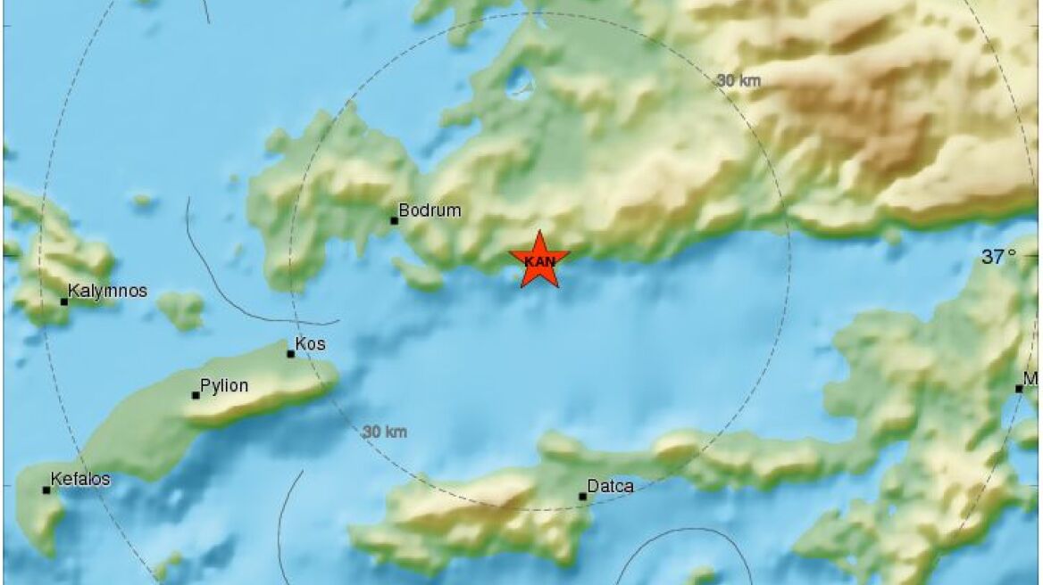 Ισχυρός σεισμός 5,1 Ρίχτερ στην Κω