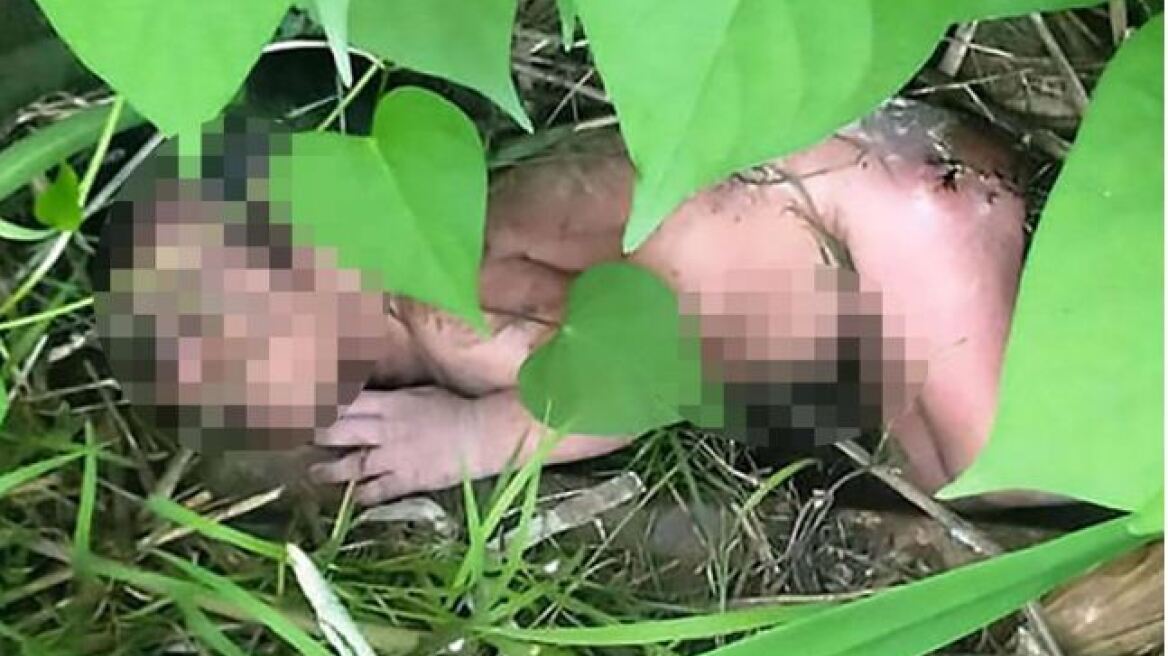 Εικόνες σοκ: Πέταξαν νεογέννητο κοριτσάκι σε θάμνο με αγκάθια για να πεθάνει