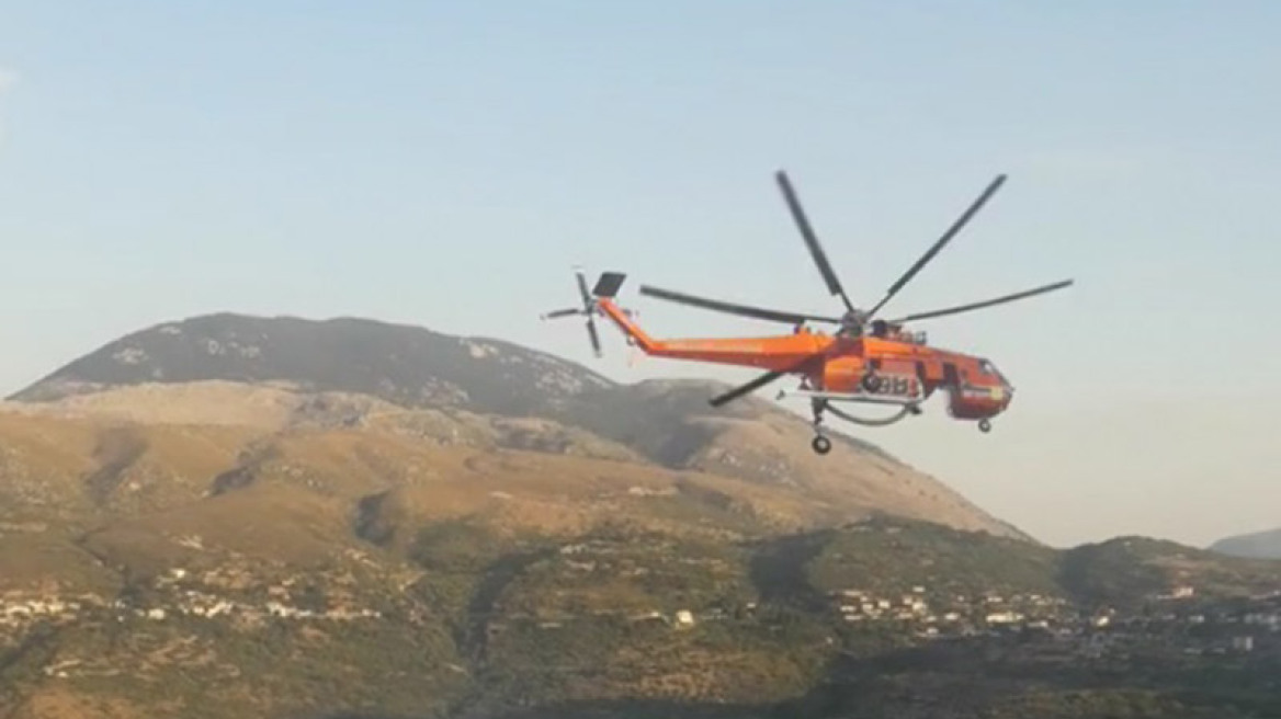 Βελτιωμένη η εικόνα των πυρκαγιών στην Κεφαλονιά