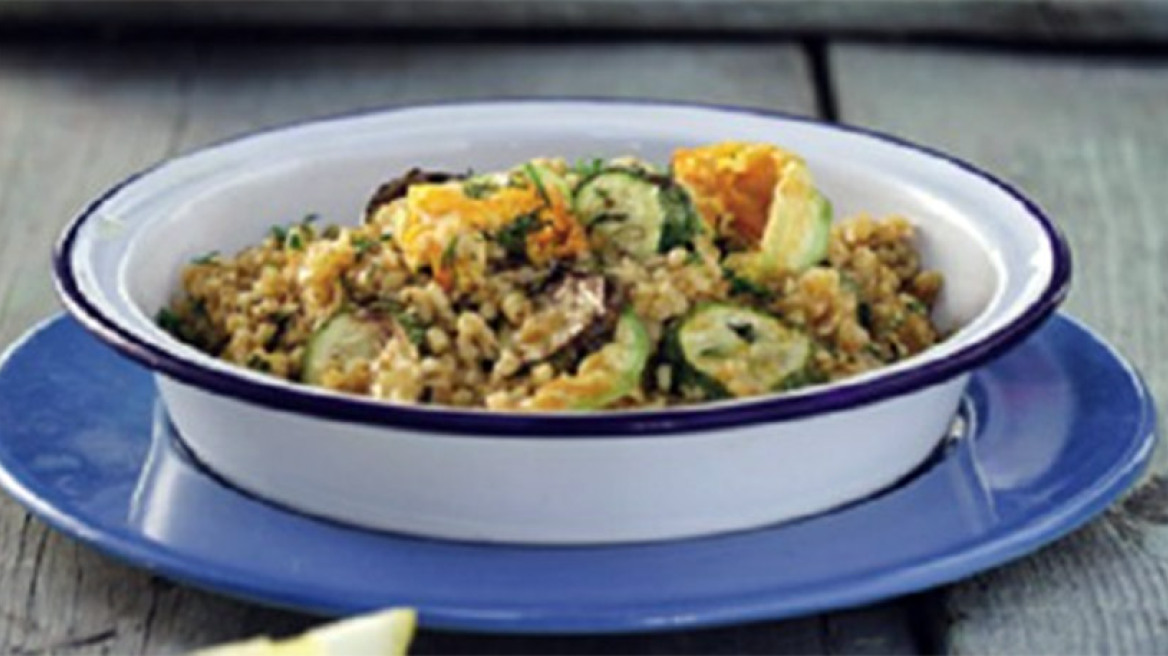 Κολοκυθάκια µε πλιγούρι και φρέσκα µυρωδικά