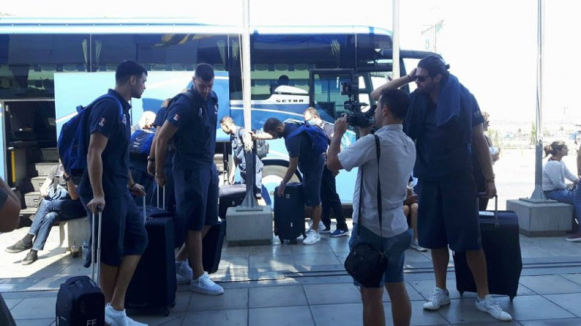 Δείτε βίντεο: Η αναχώρηση της Εθνικής για το Eurobasket