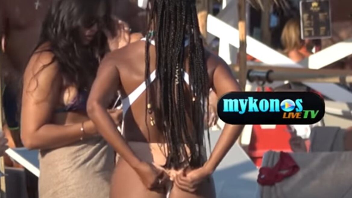 NBA star Dwayne Wade and sexy wife in Mykonos (video)