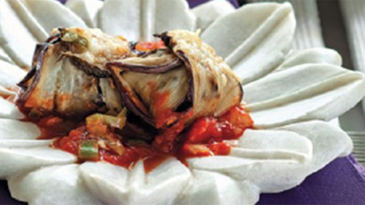 Κεφτέδες σε πακέτα µελιτζάνας