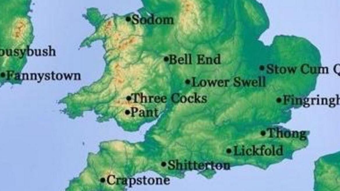 Rudest location names in Britain! (hilarious!)