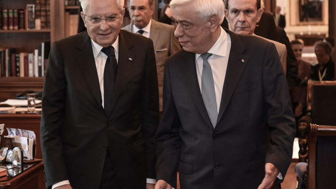 Συνάντηση Παυλόπουλου με τον πρόεδρο της Ιταλίας