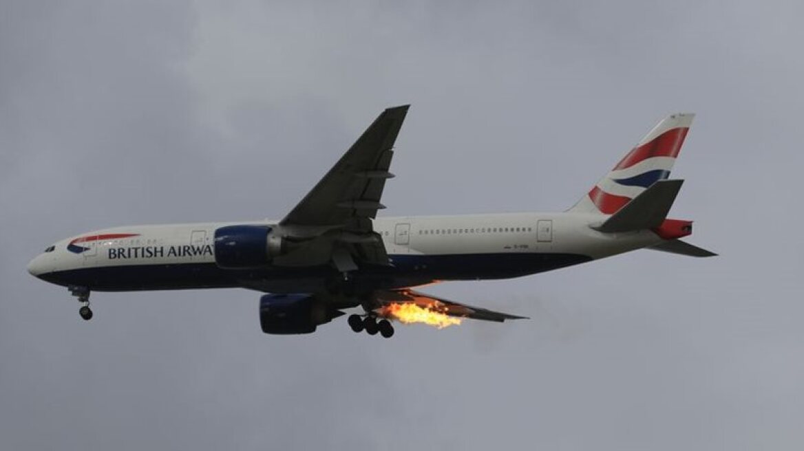 Engine failure on London to Athens British Airways plane