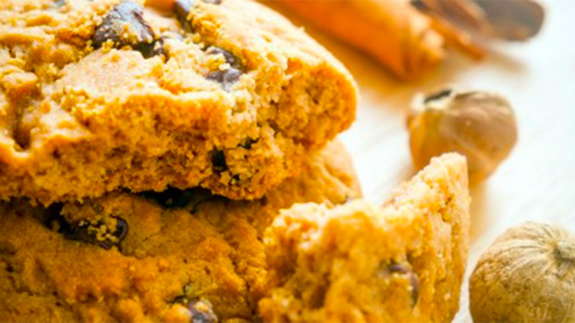 Cookies με σταγόνες σοκολάτας και μπαχαρικά